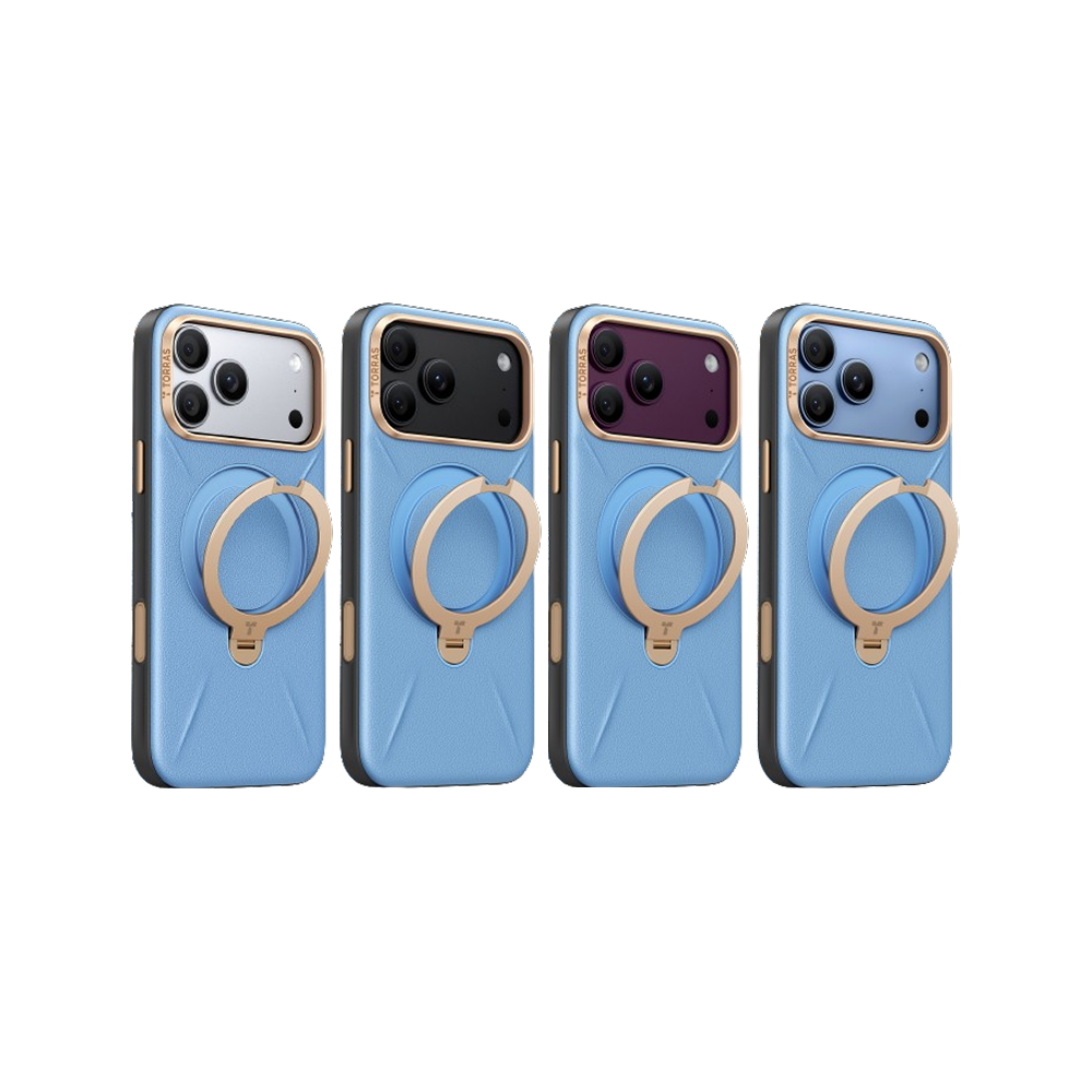 Ostand Q3 VegSkin 有機皮革四象限 旋轉支架手機殼 iPhone 18 Pro 系列