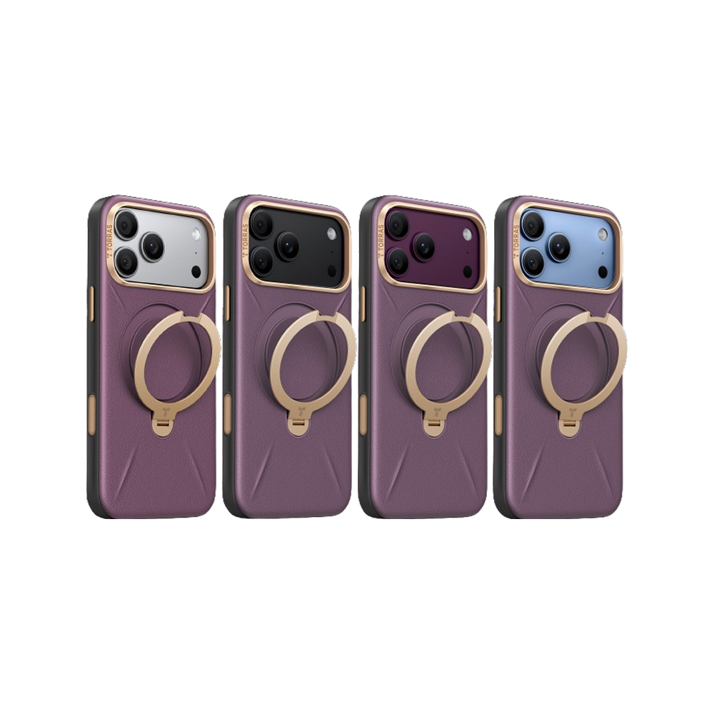 Ostand Q3 VegSkin 有機皮革四象限 旋轉支架手機殼 iPhone 18 Pro 系列