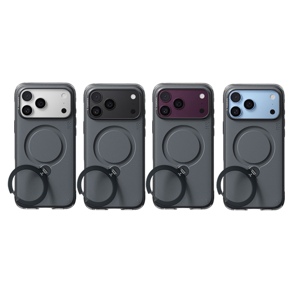Ostand Q3 Air Essential 耐磨防摔氣囊四象限 旋轉支架手機殼 iPhone 18 Pro 系列
