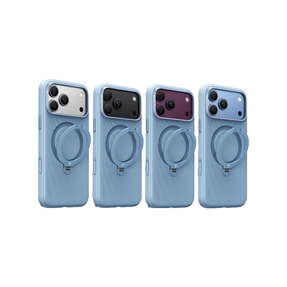Ostand Q3 Wind 風紋矽膠四象限 旋轉支架手機殼 iPhone 18 Pro系列