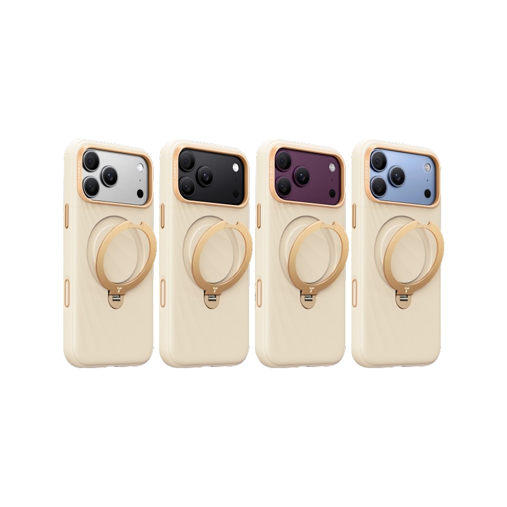 Ostand Q3 Wind 風紋矽膠四象限 旋轉支架手機殼 iPhone 18 Pro系列