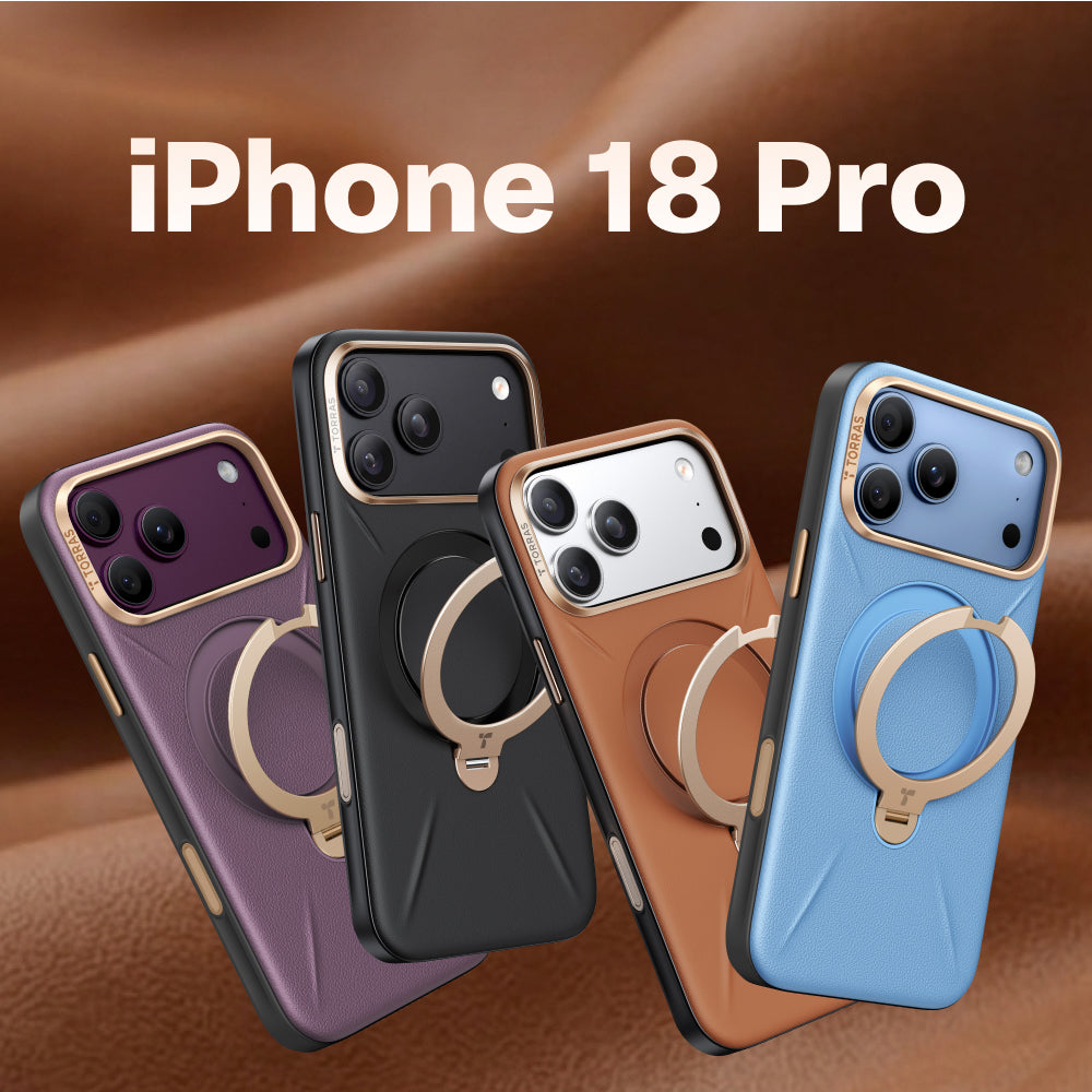 Ostand Q3 VegSkin 有機皮革四象限 旋轉支架手機殼 iPhone 18 Pro 系列