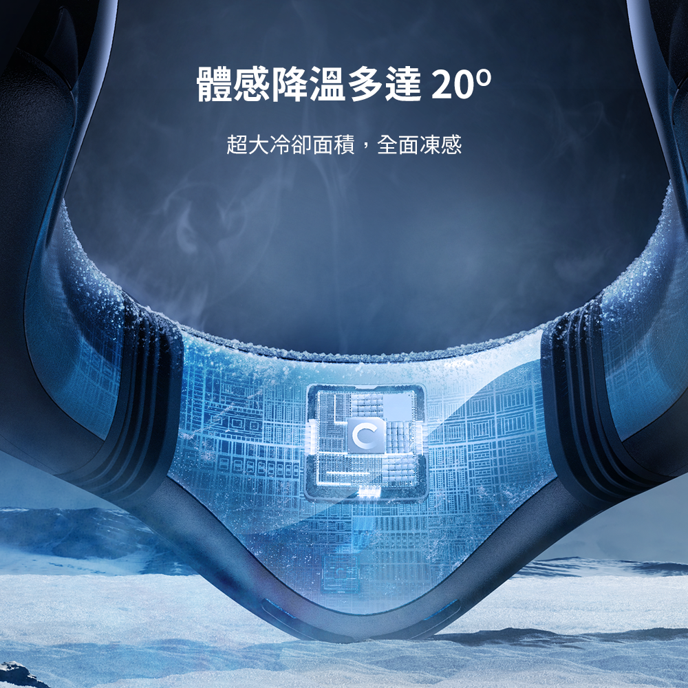 COOLiFY Cyber Fold 旗艦AI智慧頸掛冷暖空調風扇