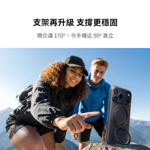 Ostand R Fitness Magnetic 相機按鍵旋轉支架防摔手機殼 iPhone 17系列