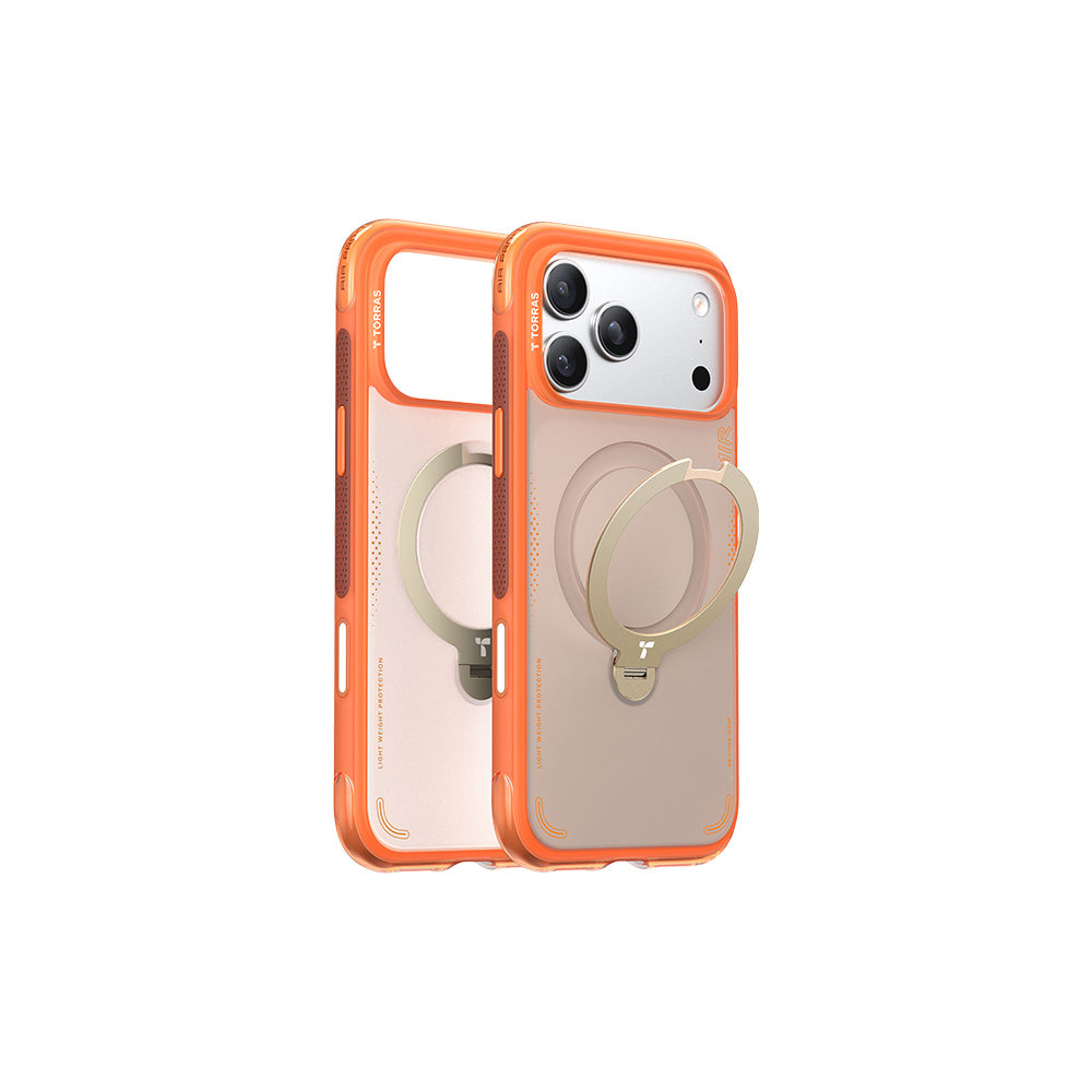 Ostand Spin Air Magnetic 相機按鍵旋轉支架氣囊防摔手機殼 iPhone 17系列