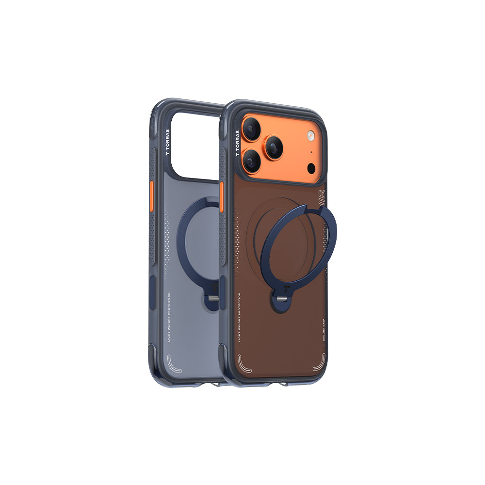 Ostand Spin Air Magnetic 相機按鍵旋轉支架氣囊防摔手機殼 iPhone 17系列