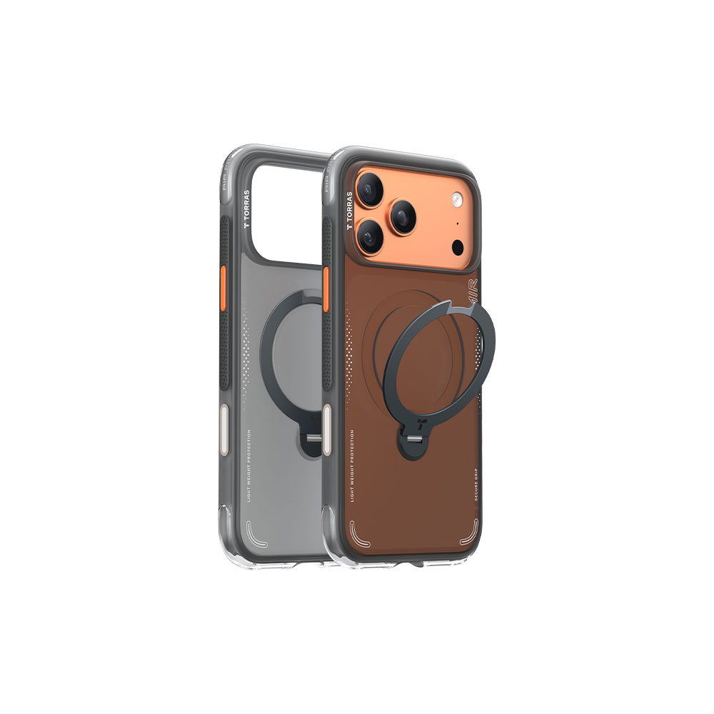 Ostand Spin Air Magnetic 相機按鍵旋轉支架氣囊防摔手機殼 iPhone 17系列