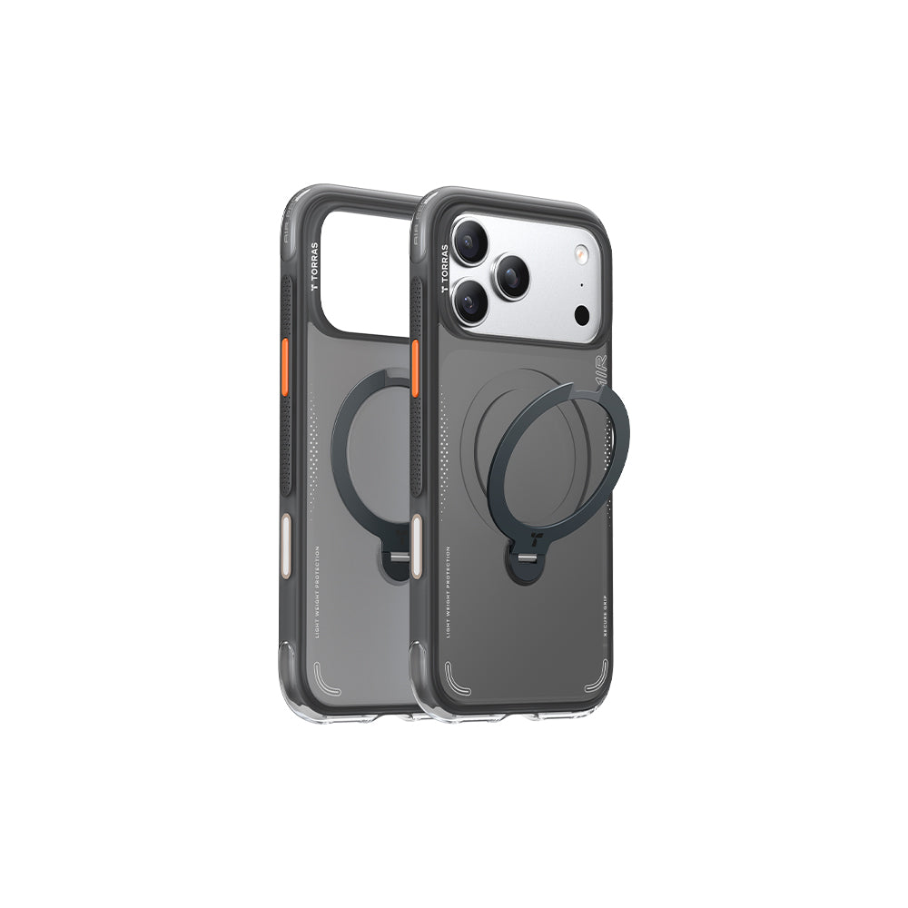 Ostand Spin Air Magnetic 相機按鍵旋轉支架氣囊防摔手機殼 iPhone 17系列