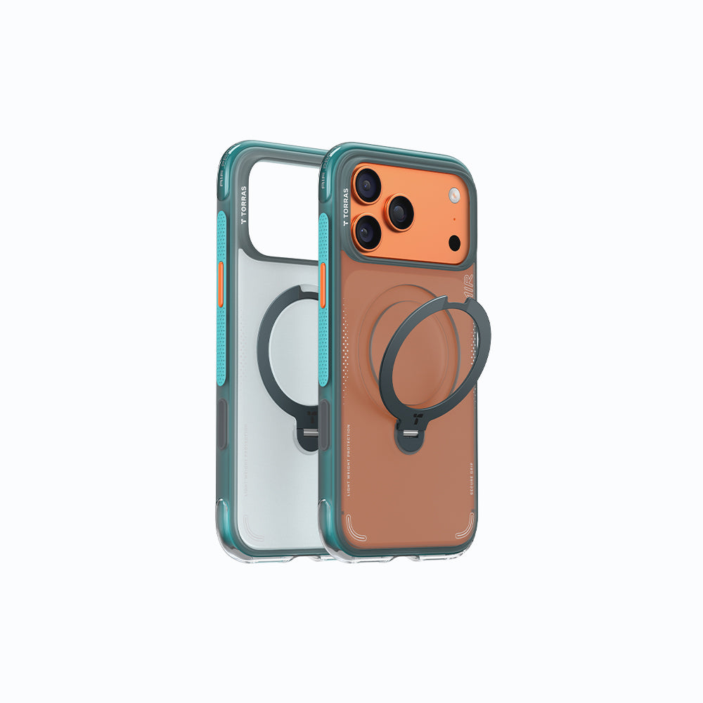 Ostand Spin Air Magnetic 相機按鍵旋轉支架氣囊防摔手機殼 iPhone 17系列