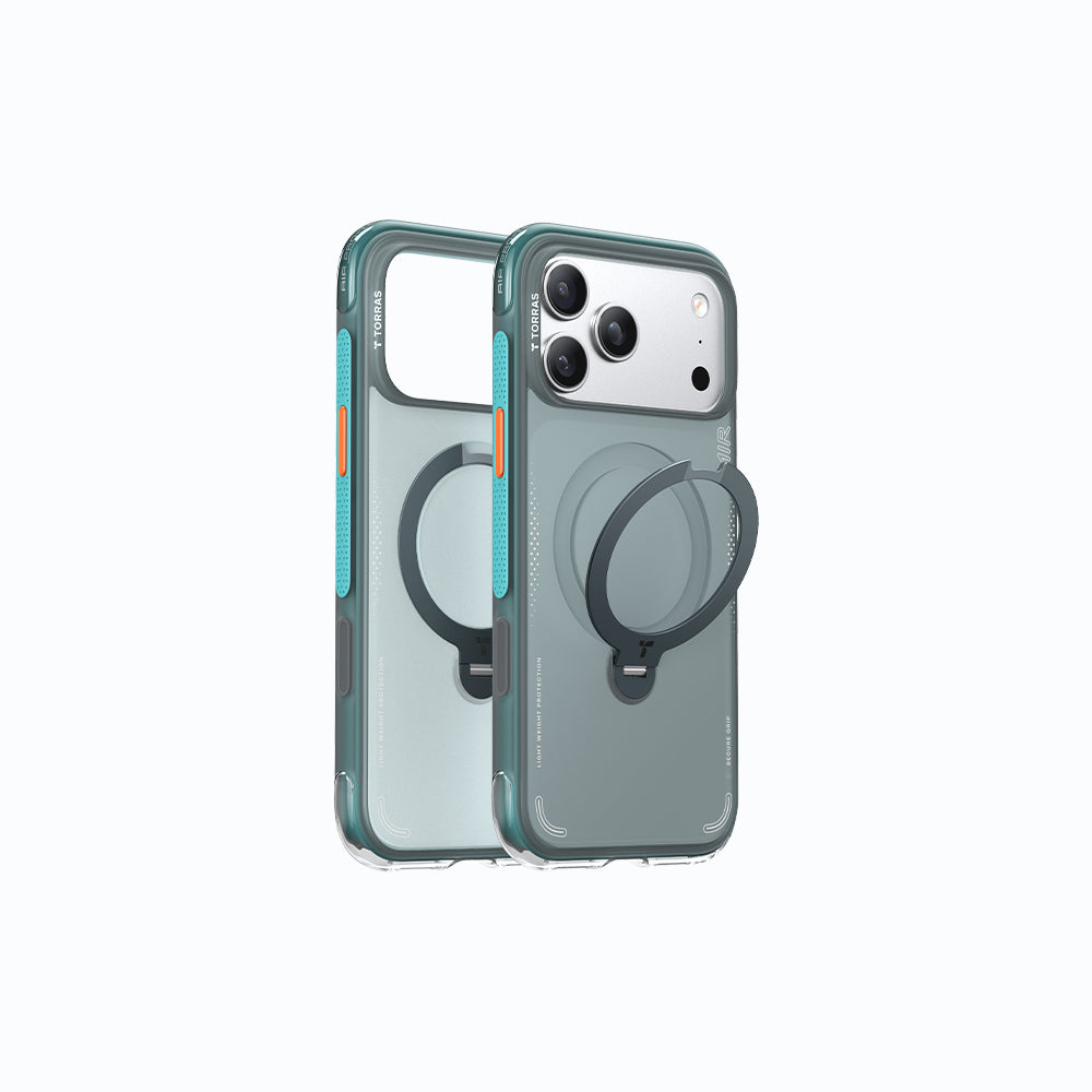 Ostand Spin Air Magnetic 相機按鍵旋轉支架氣囊防摔手機殼 iPhone 17系列