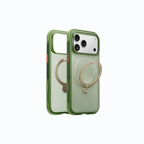 Ostand Spin Air Magnetic 相機按鍵旋轉支架氣囊防摔手機殼 iPhone 17系列