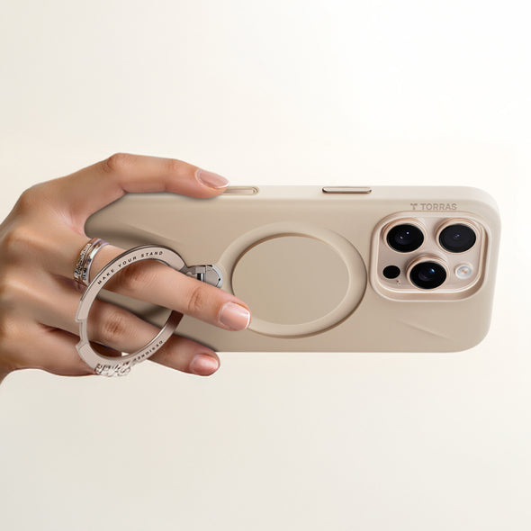 Ostand Spin Fusion Silicone（SilFlex）相機按鍵 MagSafe 支架矽膠防摔手機殼 iPhone 16系列