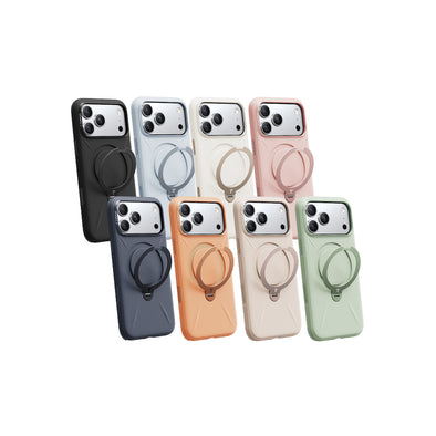 Ostand Spin Silicone Magnetic 相機按鍵旋轉支架矽膠防摔手機殼 iPhone 17系列