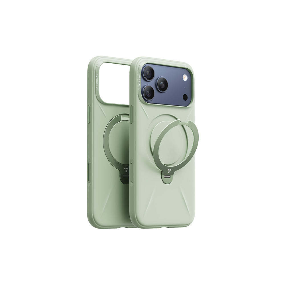 Ostand Spin Silicone Magnetic 相機按鍵旋轉支架矽膠防摔手機殼 iPhone 17系列