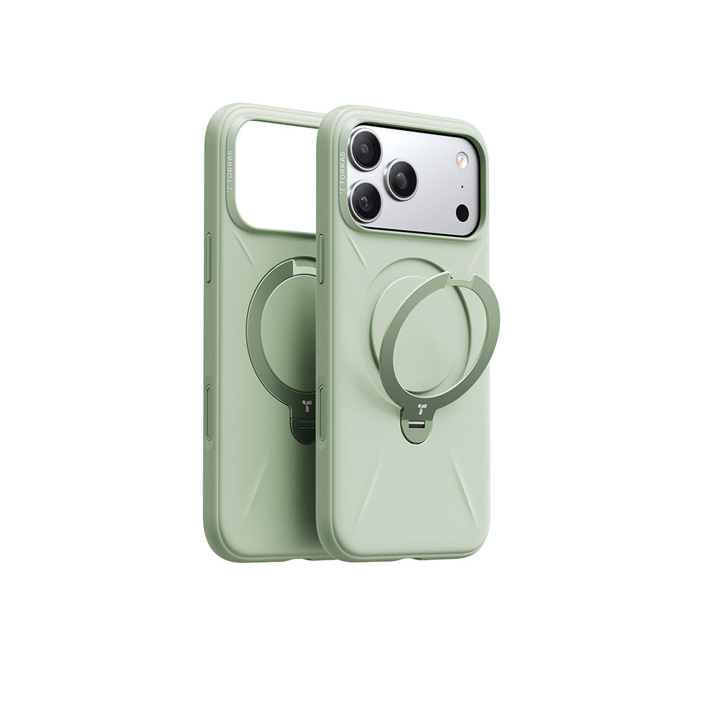 Ostand Spin Silicone Magnetic 相機按鍵旋轉支架矽膠防摔手機殼 iPhone 17系列