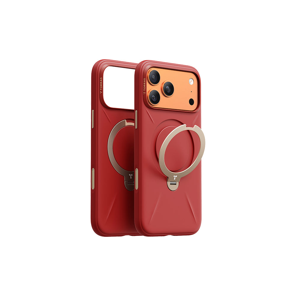 Ostand Spin Silicone Magnetic 相機按鍵旋轉支架矽膠防摔手機殼 iPhone 17系列