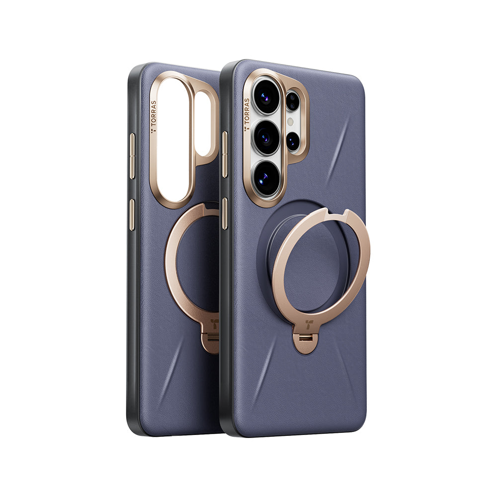 Ostand Spin VegSkin 旋轉支架皮革防摔手機殼 Samsung Galaxy S26 Ultra