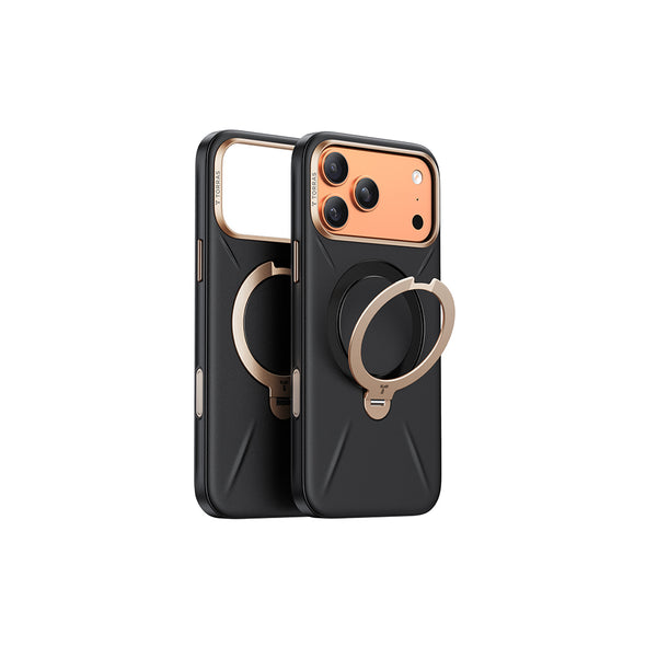 Ostand Spin VegSkin Magnetic 相機按鍵旋轉支架皮革防摔手機殼 iPhone 17系列
